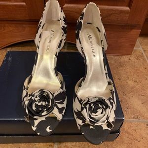 Ann Klein embellished dress open toe.  NWT